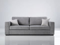 Sofá gris de 2 plazas acolchado diseño moderno 180 x 90 x 85 cm